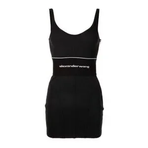 ALEXANDER WANG ロゴ ウエストバンド シャツドレス black Alexander Wang Logo Waistband Shirt Dress size 8 | eBay